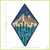 CAMP LIFE - vyšívaná nášivka