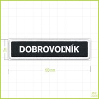 DOBROVOĽNÍK - vyšívaná nášivka