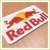 RED BULL biely - vyšívaná nášivka