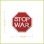 STOP WAR - vyšívaná nášivka