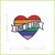 LOVE IS LOVE - vyšívaná nášivka