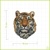 Tyger - vyšívaná nášivka
