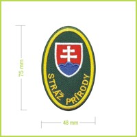 STRÁŽ PRÍRODY 100mm - vyšívaná nášivka
